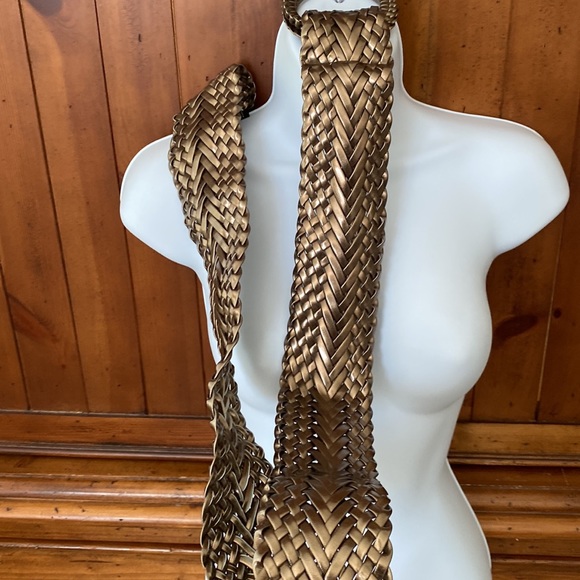 Gold braided belt